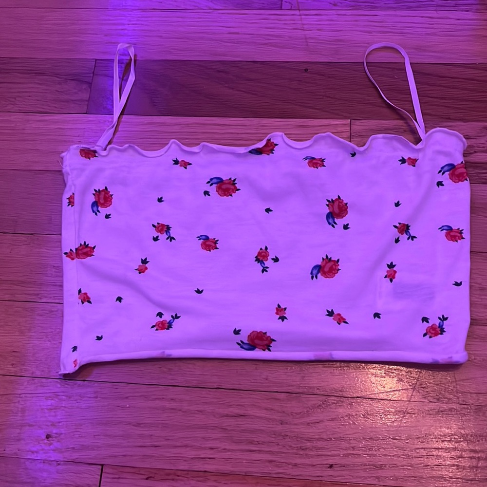 shein floral tube top
